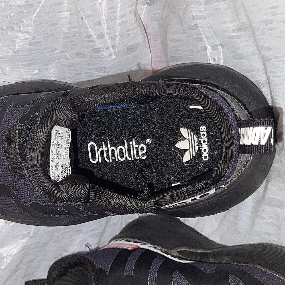 Adidas ZX 2K Boost Tape Core Black Tennis Shoes Toddler 8 - Picture 3 of 8